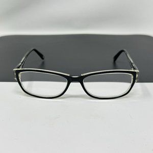 MARCHON NYC BROADWAY 001 Polished Black on Clear 53-16-135 Frame Flex Hing.
